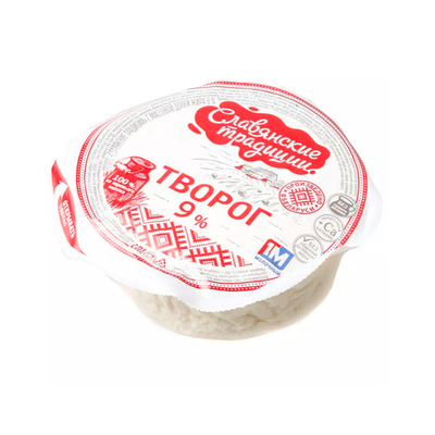 Творог 5%, 355 г, "Славянские традиции", Беларусь