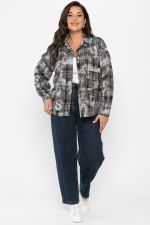 Рубашка хлопковая Шэрри (серо-коричневая) Б14307-18М LT Collection