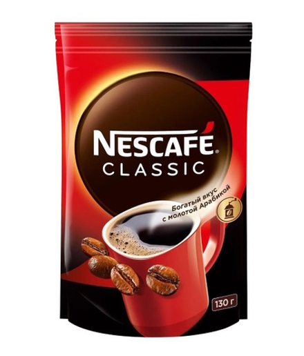 Кофе растворимый "Nescafe Classic" 130г.