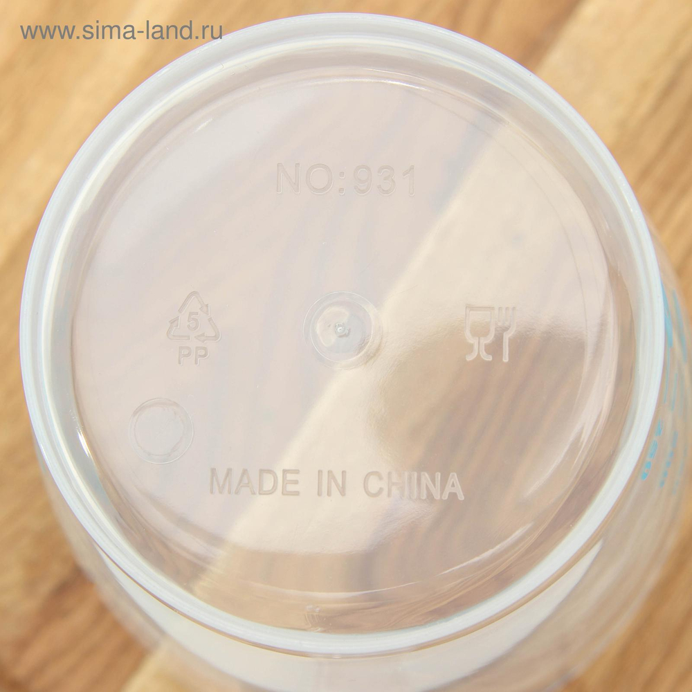 Кувшин мерный пластиковый Доляна «Колор», 1,5 л, 18×13×16 см, цвет МИКС