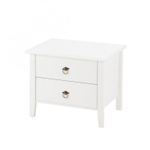 Тумба прикроватная, 58х43х47, Боцен, напольная, с ящиками, деревянная, белый, Dipriz