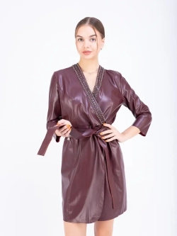 Платье женское кожаное, платье  экокожа