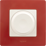 Диммер поворотно-нажимной универсальный LED 300Вт без нейтрали - белый ETIKA Legrand