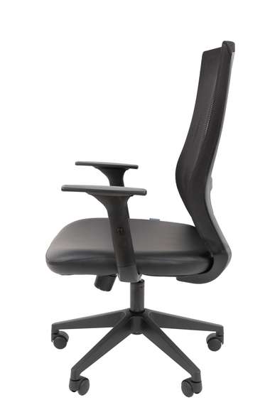 Офисное кресло Chairman 500LT Россия экокожа черный/TW-01 черный Б/П