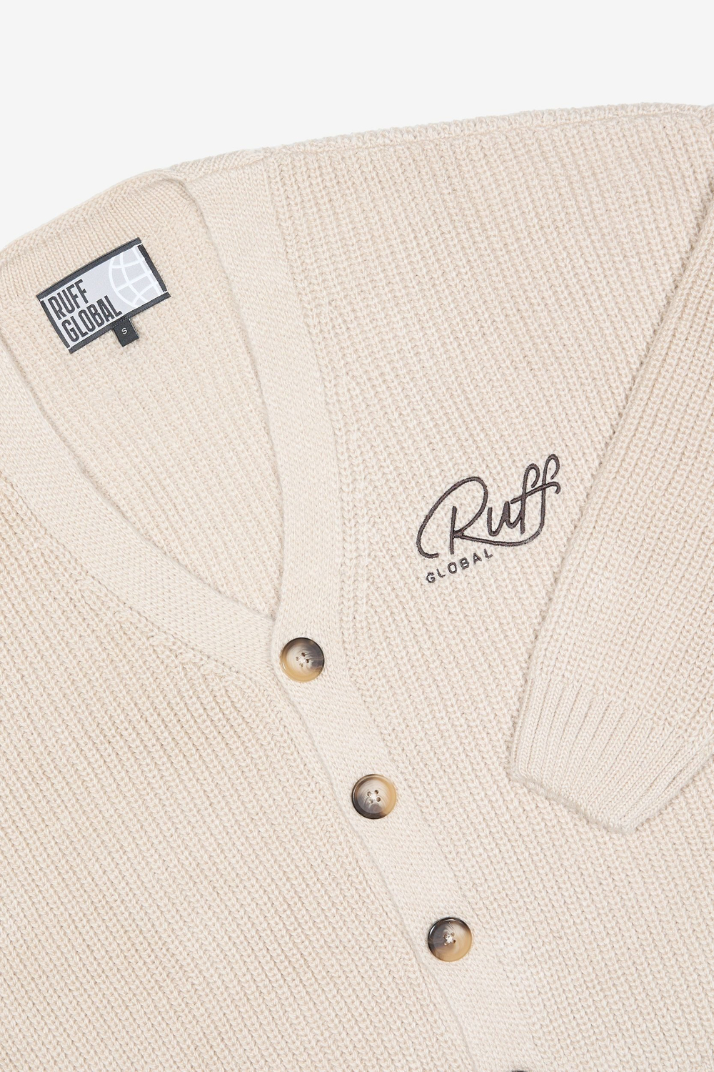 Кардиган RUFF GLOBAL Clasique Cardigan, Молочный