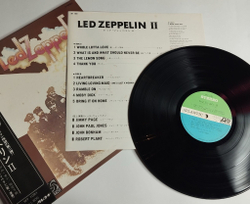Винтажная виниловая пластинка LP Led Zeppelin II (Japan 1969) (Obi) (1 Press) Heartbreaker