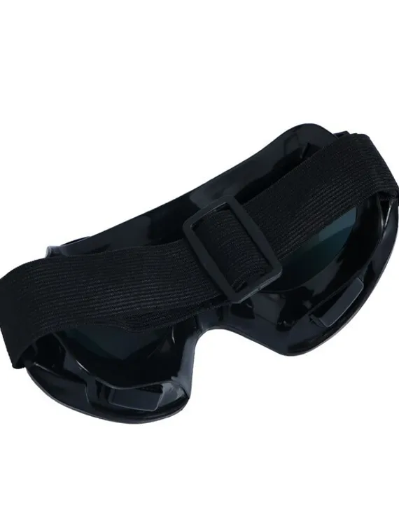 Очки-маска для езды на мототехнике, стекло хамелеон, черные