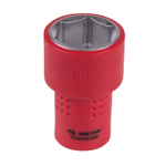 KING TONY (3335VE20M) Головка торцевая диэлектрическая шестигранная 3/8", 20 мм