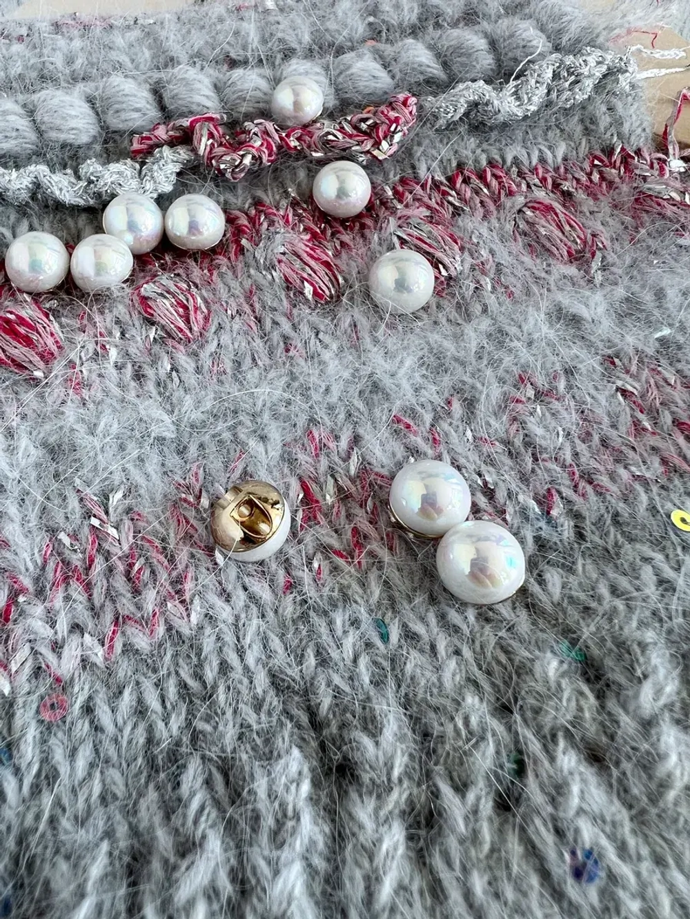 Декоративные пуговицы Жемчужина круглая 10