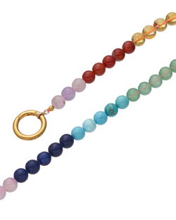 Брелок на сумку, натуральные камни и бисер