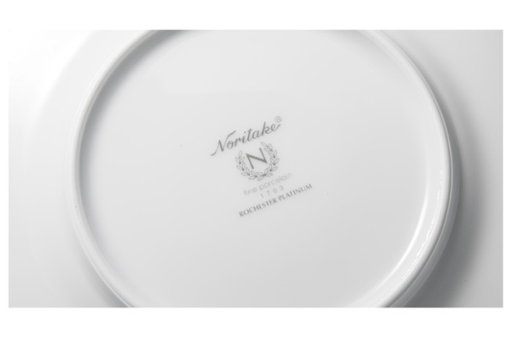 Тарелка десертная 16см Noritake Рочестер платиновый кант