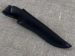 Нож "Мангуст", дамасская сталь, рукоять черный граб мореный