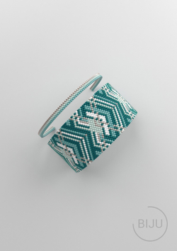 Схема PEYOTE, Схема браслета мозаичное плетение, узор из Miyuki Delica 11/0, файл PDF, №155