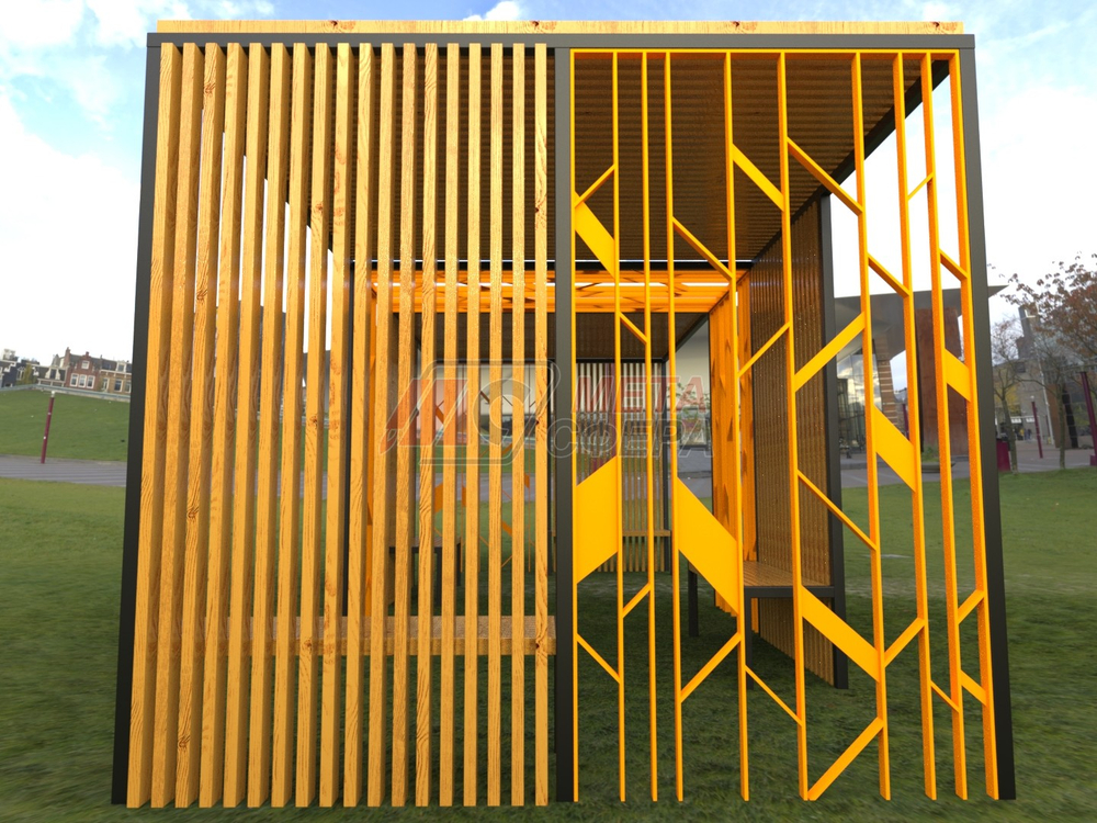 Пергола Астория со скамейками