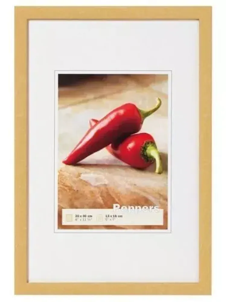 Фоторамка Walther Peppers 10x15, дерево/стекло, золотистый (BP 015 G)