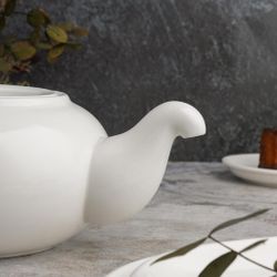 Чайник 850 мл d 15,5 см h9,5 см белый фарфор NEW P.L. Proff Cuisine [1]