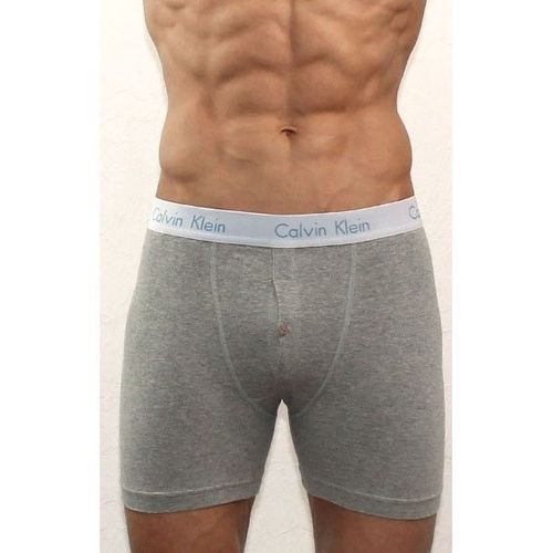 Мужские трусы боксеры серые удлиненные Calvin Klein Flexible Fit Boxer
