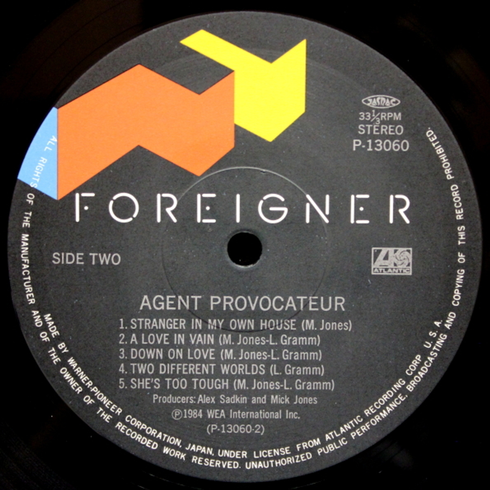 Foreigner / Agent Provocateur (LP)