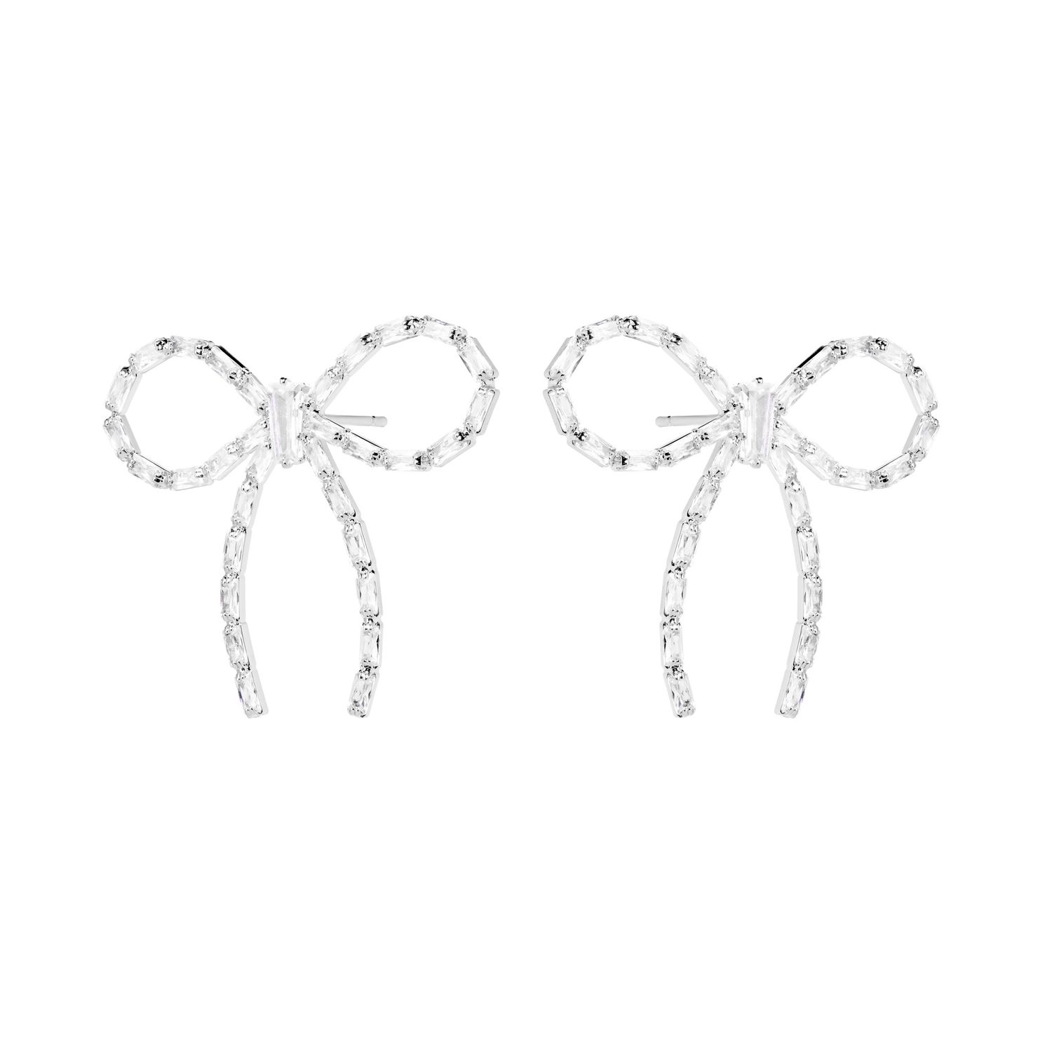 Серьги Dazzle Bow Earrings – Silver