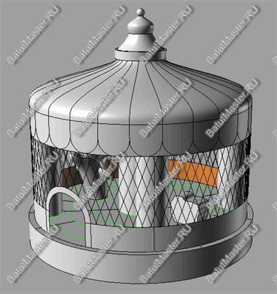 Детский надувной батут "Шатёр цирка" 5*5*4 м