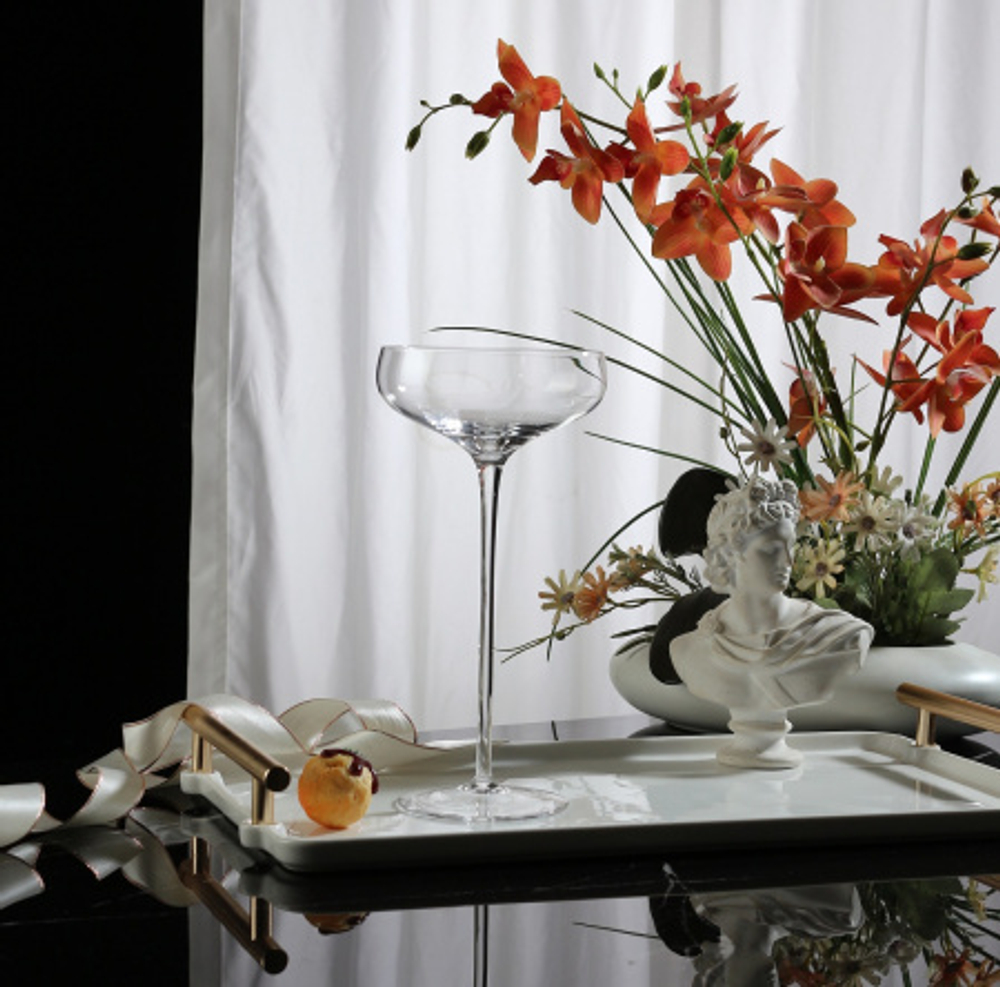 Шампанское-блюдце 235 мл. d=106 мм. h=215 мм. хр. стекло MGline