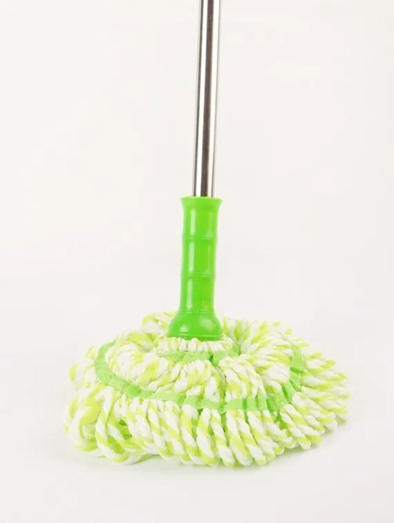 Швабра для мытья пола с отжимом Доляна, насадка из микрофибры 80 гр, стальная ручка 119 см, цвет МИКС