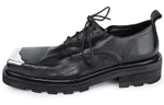 HUANXIANGZHE Derby Shoes Unisex Black