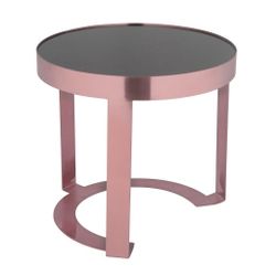 Подставка фуршетная стойка d 26 см h28 см круглая Copper металл + блюдо черное акрил P.L. Hotelware