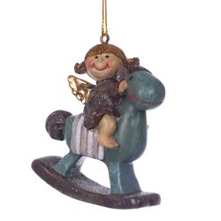 GAEM Фигурка декоративная подвесная "Ангел/ Дед Мороз", L5,5 W2 H6 см, 4в.
