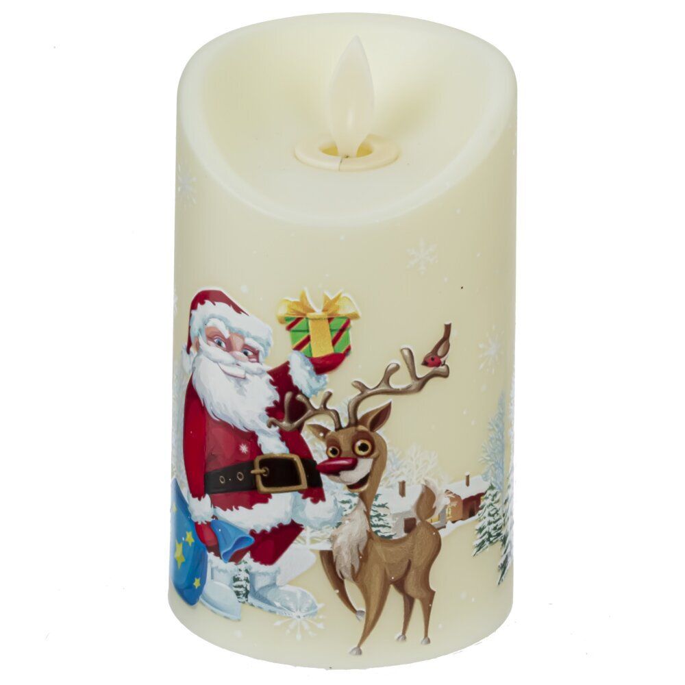 GAEM Изделие декоративное "Свеча" (подсвет, AAAх3 н/п) L7,5 W7,5 H12,5 см, 2в.