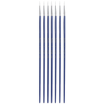 Набор кистей DELI "Finenolo", №4, круглая, березовая ручка 30 см, 6 штуки в уп., синтетика