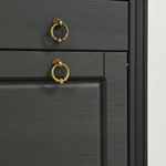 Тумба для обуви Неаполь 87х169х21 из сосны, серый