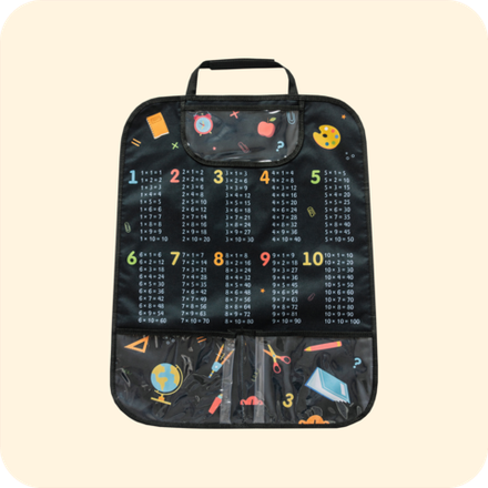 Накидка на сидение автомобиля. Таблица умножения