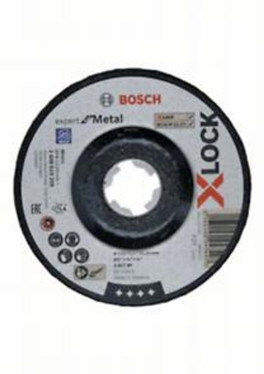Диск шлифовальный по металлу 125х6,0 BOSCH X-LOCK 2608619259