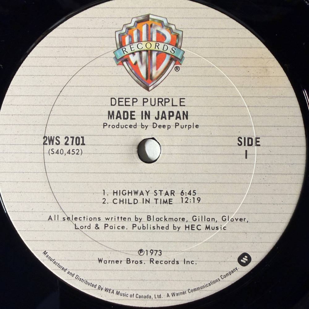 Deep Purple ‎– Made In Japan 2LP (Канада 1979г.) Т