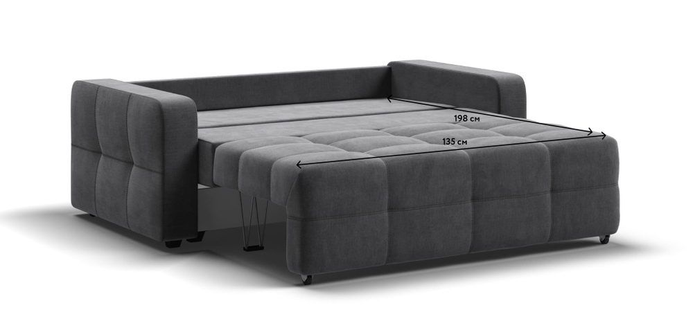 Диван Dandy Compact велюр Monolit серый