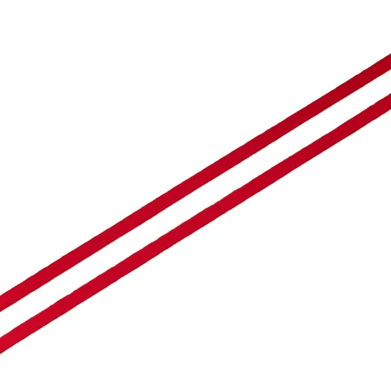 Резинка бретелечная красная 5 мм (цв. 100), 609/5