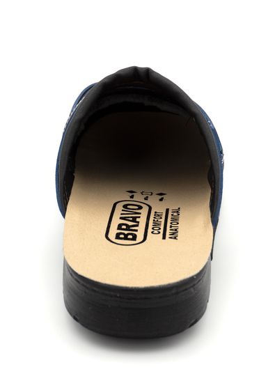 500 | "Ivan" | Темно-синие мужские медицинские сабо с закрытым носом