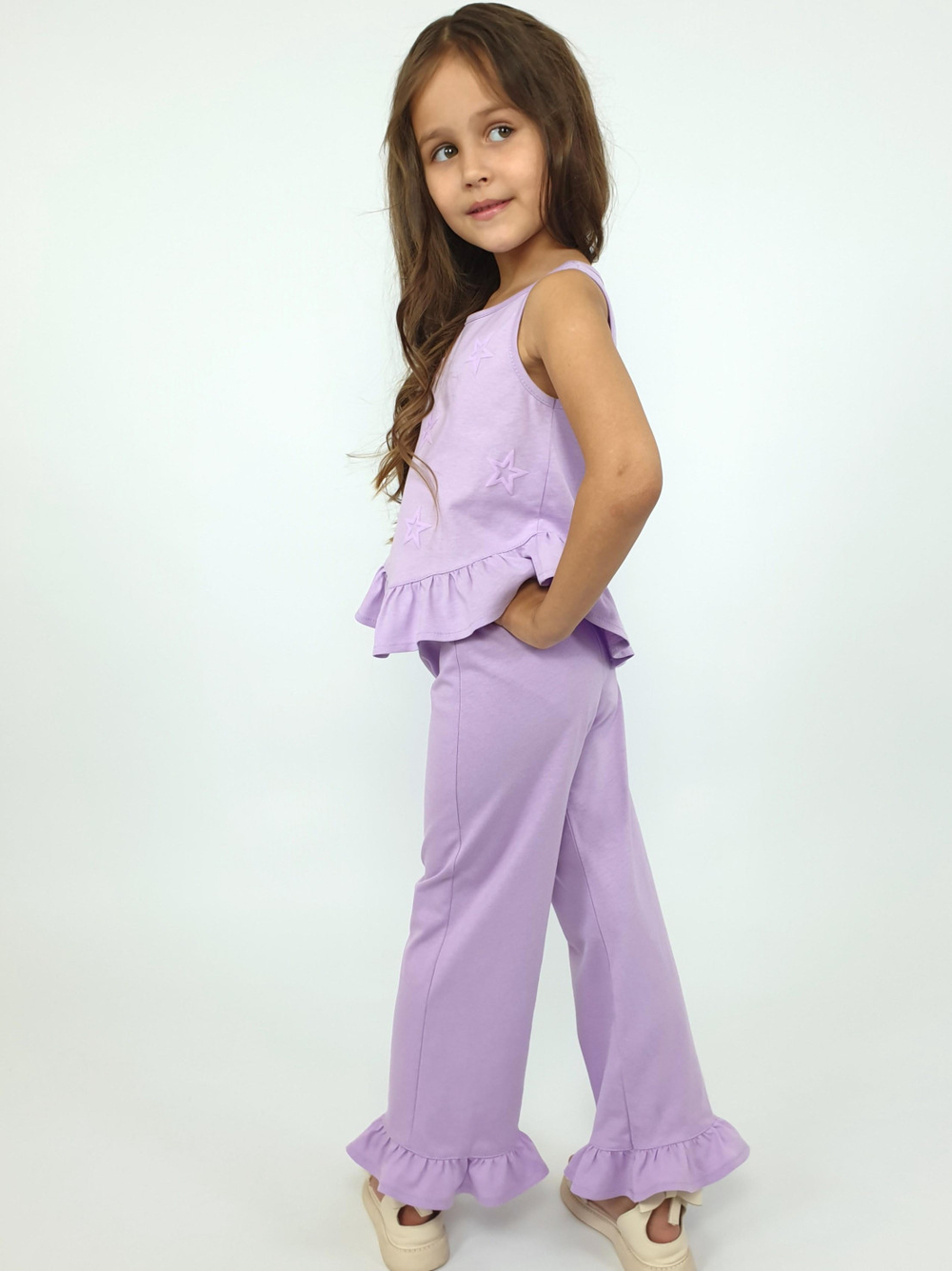 02-147-3 Комплект для девочки (туника+брюки)