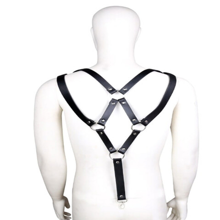 Мужская сбруя (портупея) черная Romeo Rossi RR9066