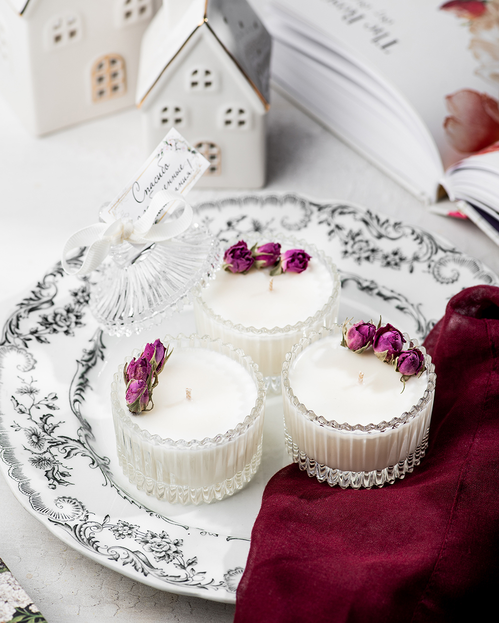 Свеча-бонбоньерка в подарок гостям