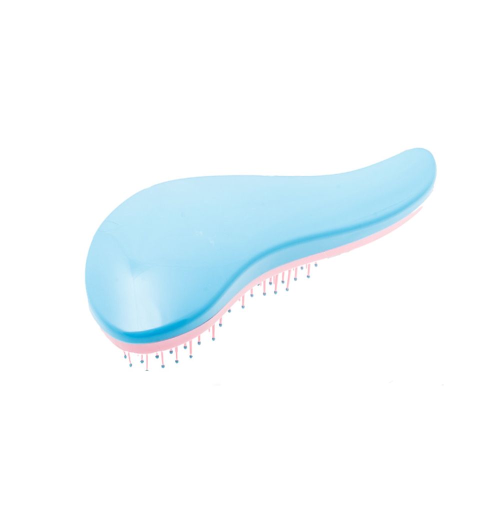 Щетка массажная распутывающая волосы Harizma D’tangler h10646-06 (розовая, большая)