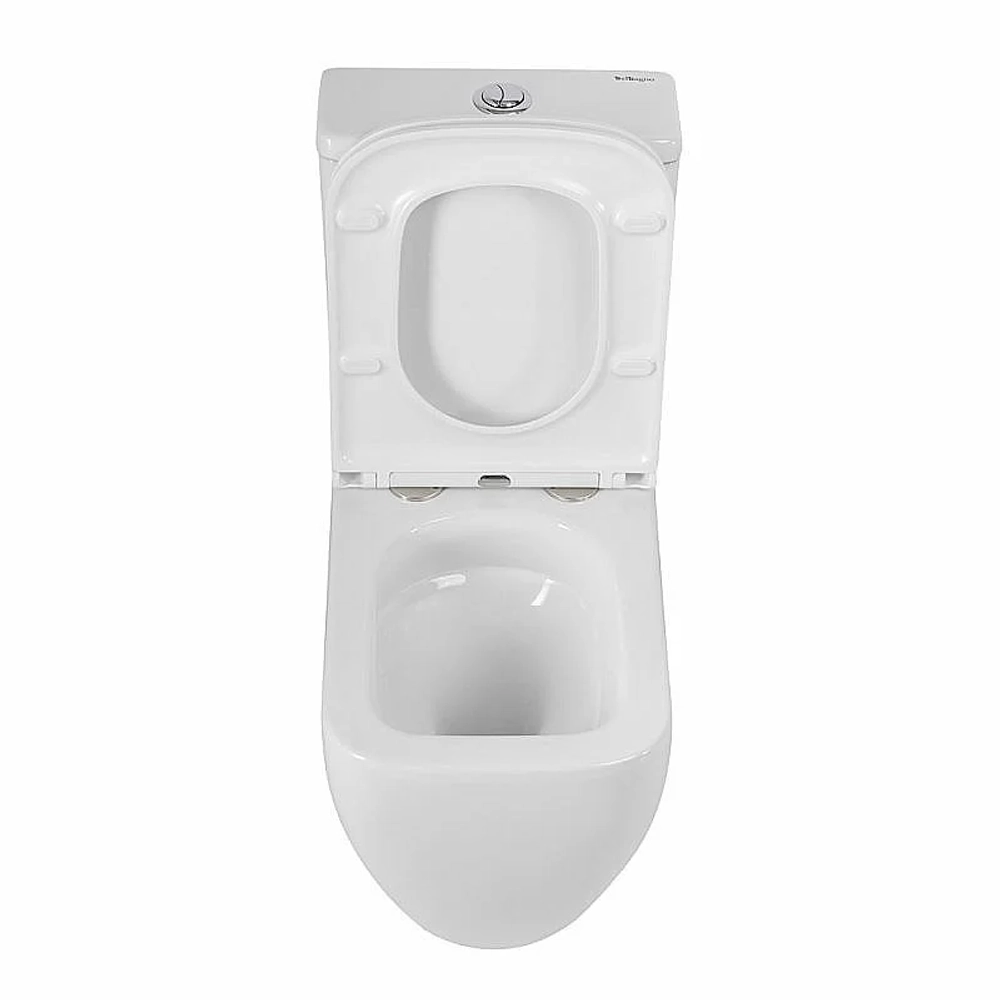 Унитаз напольный BelBagno LUCE-TOR BB2197CP-TOR/SC белый, с крышкой микролифт, с бачком, безободковый, слив-торнадо