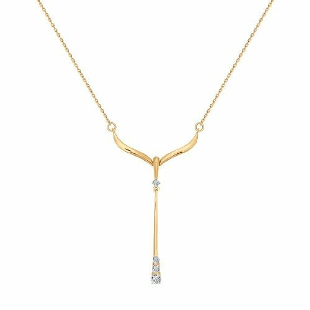 Колье из золота со Swarovski Zirconia