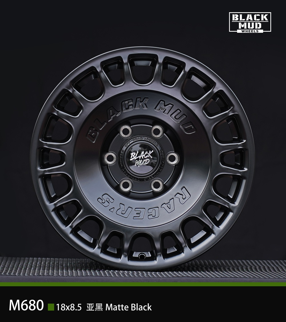 Диск колёсный литой BLACK MUD M680 R17 8.0 ET0 Matte Black