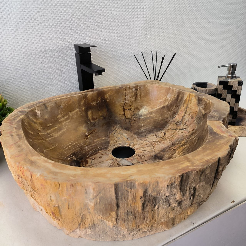 Раковина из окаменелого дерева OD-62432 57*52*15
