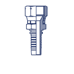 Фитинг DN 16 JIS 24x1.5 (90) (1 шестигранник)