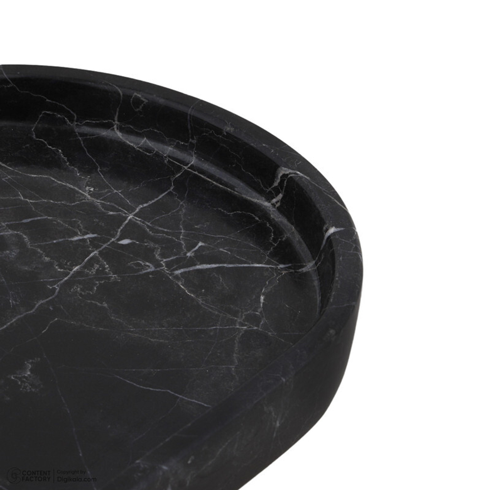 Поднос из натурального камня персидский шелковый мрамор Pietra Grey 2-5 466 подставка декоративная Иран