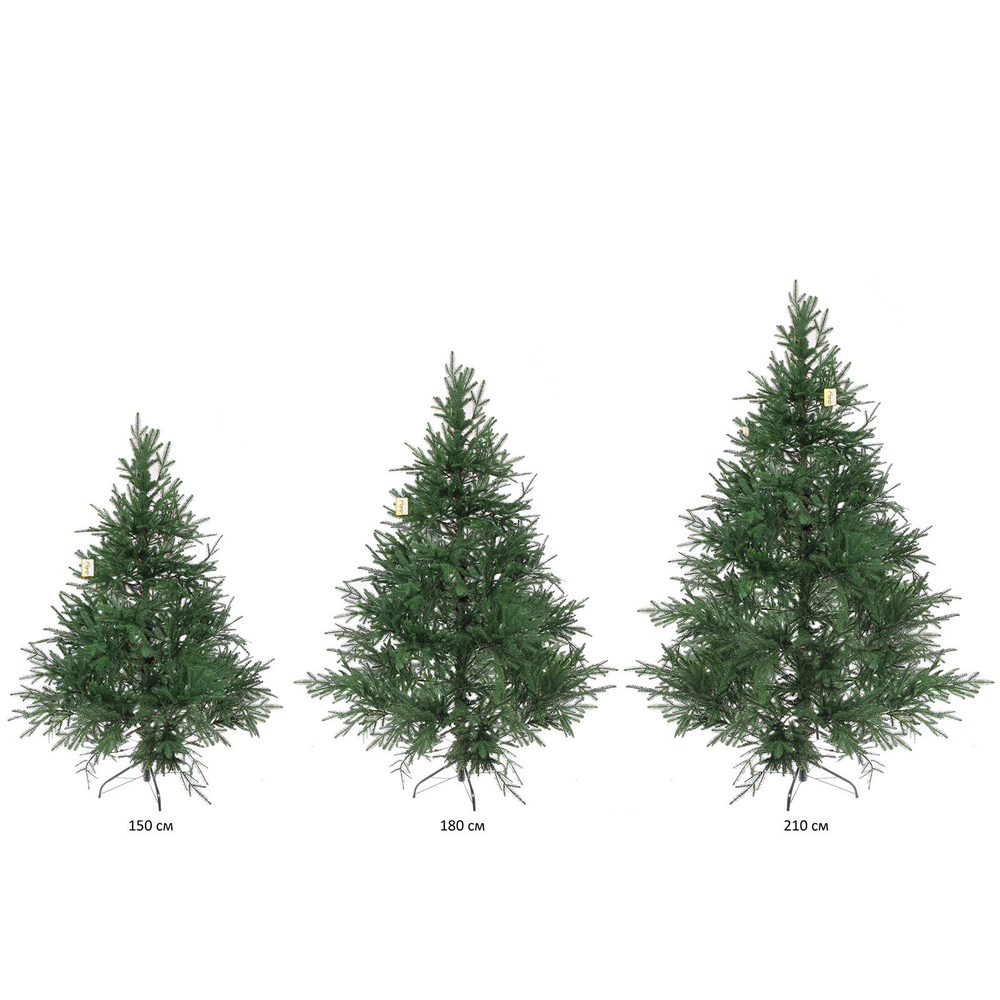 Ёлка «Королевская» 180 см резина (666 веток)