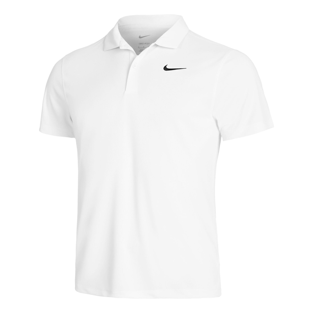 Мужское теннисное поло Nike Dri-Fit Solid Polo Men - White